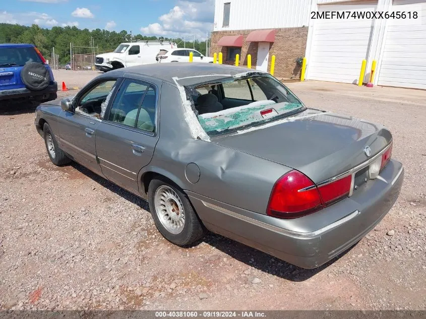 2MEFM74W0XX645618 1999 Mercury Grand Marquis Gs