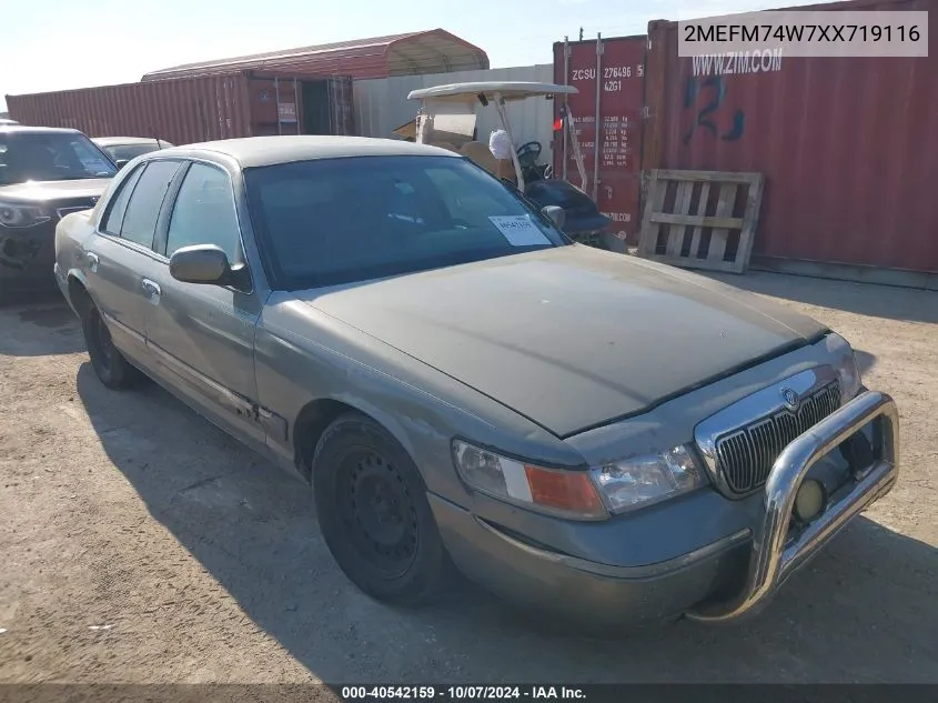 1999 Mercury Grand Marquis Gs VIN: 2MEFM74W7XX719116 Lot: 40542159