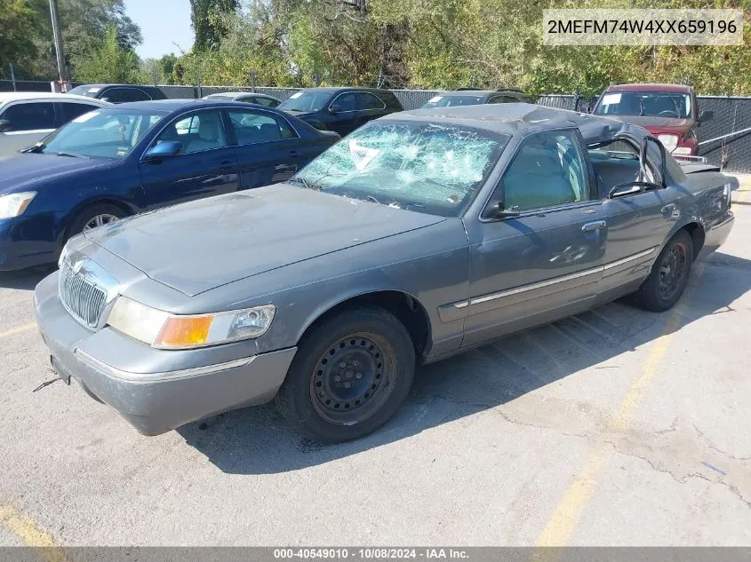 1999 Mercury Grand Marquis Gs VIN: 2MEFM74W4XX659196 Lot: 40549010