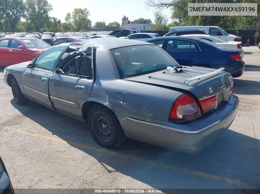 1999 Mercury Grand Marquis Gs VIN: 2MEFM74W4XX659196 Lot: 40549010