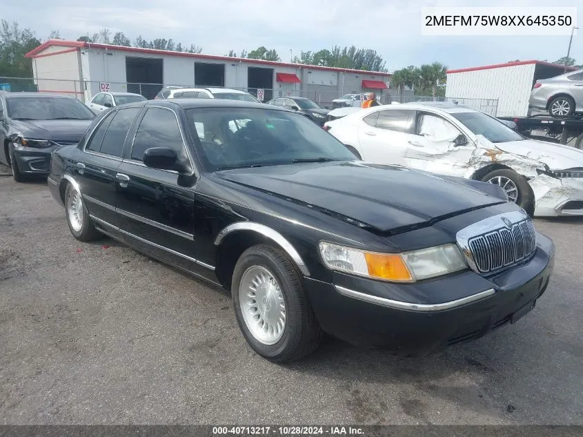 1999 Mercury Grand Marquis Ls VIN: 2MEFM75W8XX645350 Lot: 40713217