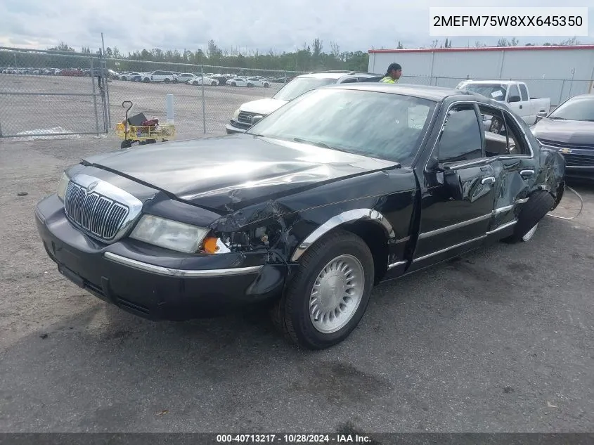 1999 Mercury Grand Marquis Ls VIN: 2MEFM75W8XX645350 Lot: 40713217