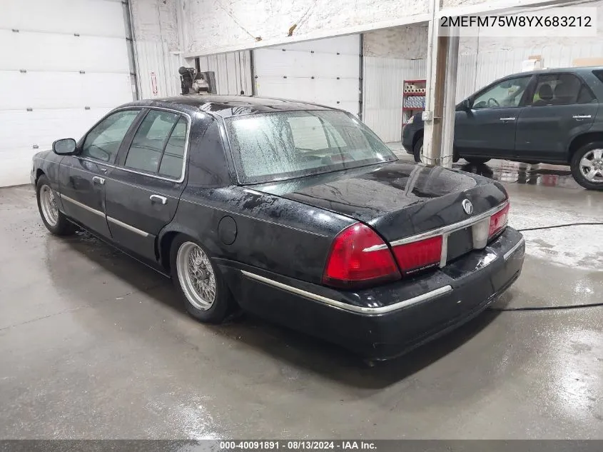 2MEFM75W8YX683212 2000 Mercury Grand Marquis Ls