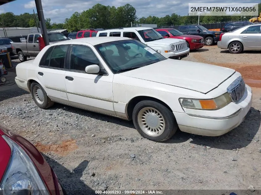 2001 Mercury Grand Marquis Ls VIN: 2MEFM75W71X605056 Lot: 40305293