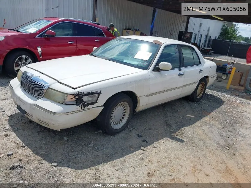 2001 Mercury Grand Marquis Ls VIN: 2MEFM75W71X605056 Lot: 40305293