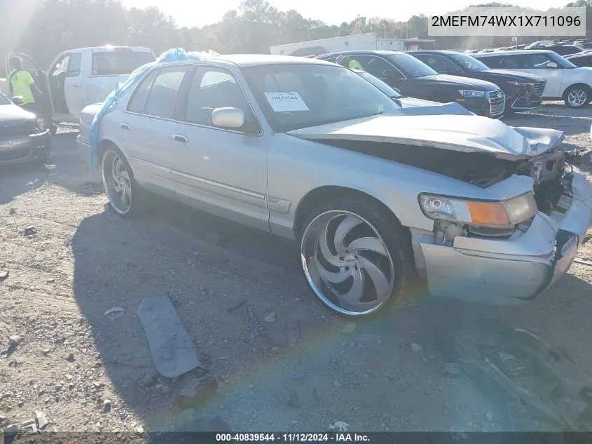 2001 Mercury Grand Marquis Gs VIN: 2MEFM74WX1X711096 Lot: 40839544