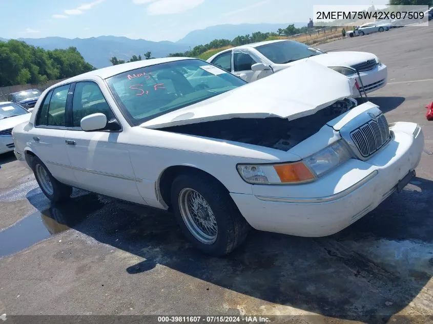 2002 Mercury Grand Marquis Ls VIN: 2MEFM75W42X607509 Lot: 39811607