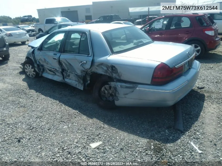 2003 Mercury Grand Marquis Ls Premium/Ls Ultimate VIN: 2MEFM75W73X612544 Lot: 36960372