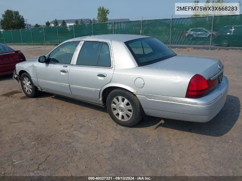 2MEFM75WX3X668283 2003 Mercury Grand Marquis Ls