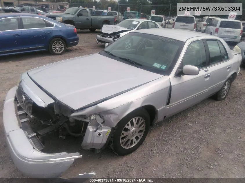 2003 Mercury Grand Marquis Ls VIN: 2MEHM75W73X603304 Lot: 40379871