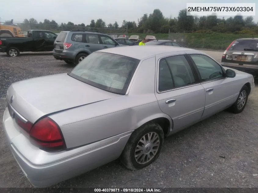 2003 Mercury Grand Marquis Ls VIN: 2MEHM75W73X603304 Lot: 40379871