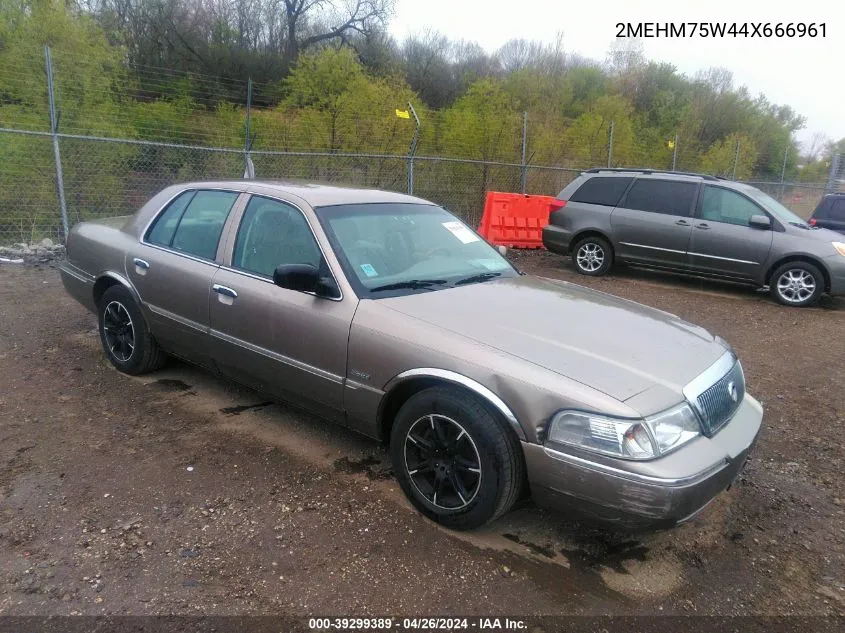 2004 Mercury Grand Marquis Ls VIN: 2MEHM75W44X666961 Lot: 39299389