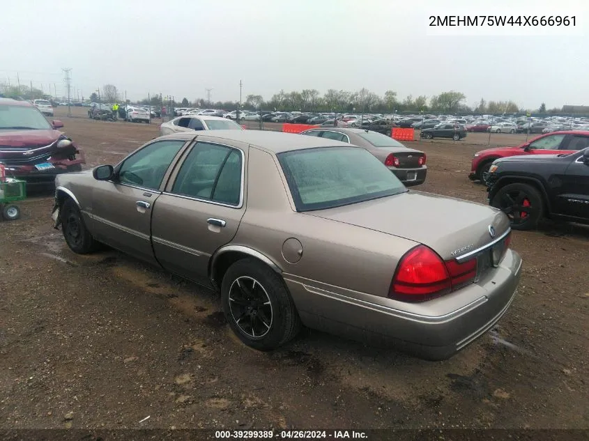 2004 Mercury Grand Marquis Ls VIN: 2MEHM75W44X666961 Lot: 39299389