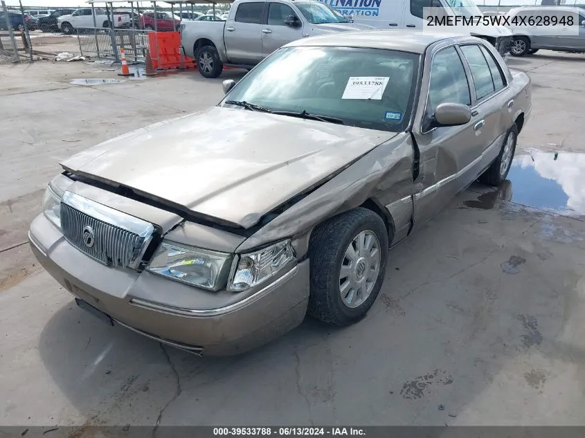 2MEFM75WX4X628948 2004 Mercury Grand Marquis Ls