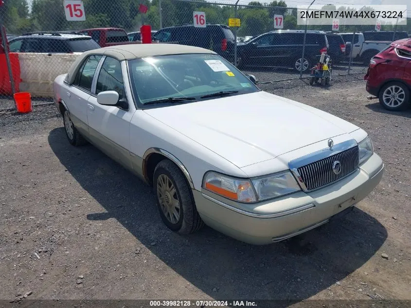 2004 Mercury Grand Marquis Gs VIN: 2MEFM74W44X673224 Lot: 39982128