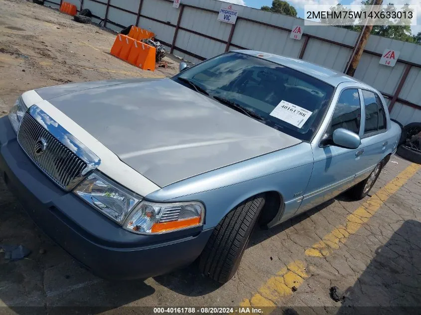 2004 Mercury Grand Marquis Ls VIN: 2MEHM75W14X633013 Lot: 40161788