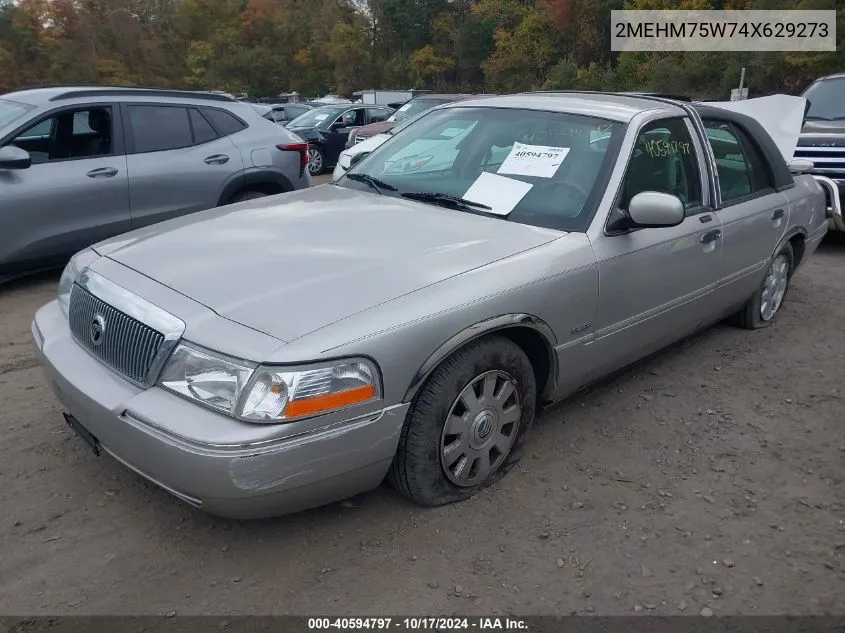 2004 Mercury Grand Marquis Ls VIN: 2MEHM75W74X629273 Lot: 40594797