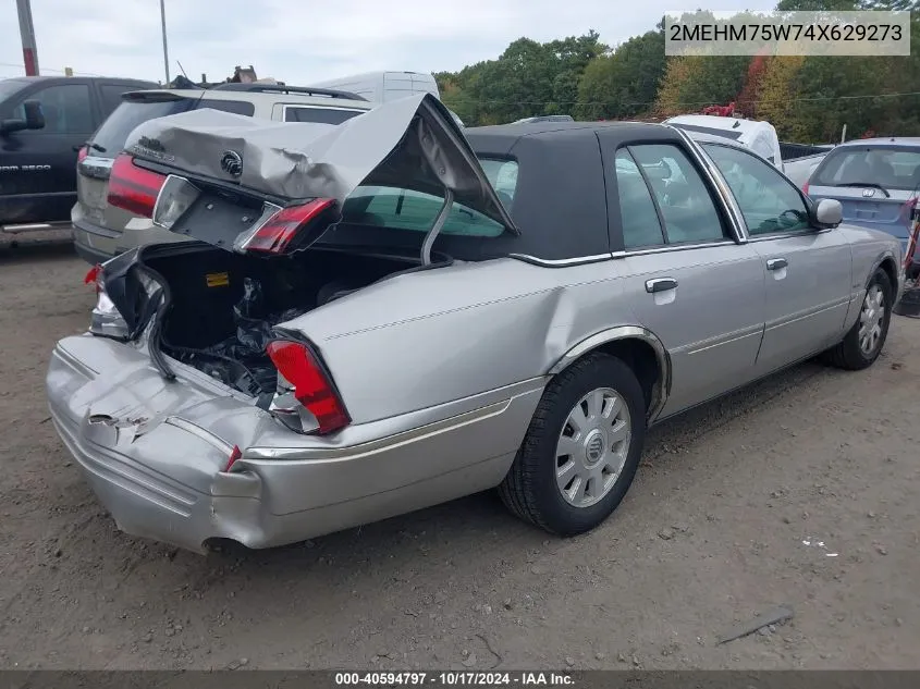 2004 Mercury Grand Marquis Ls VIN: 2MEHM75W74X629273 Lot: 40594797