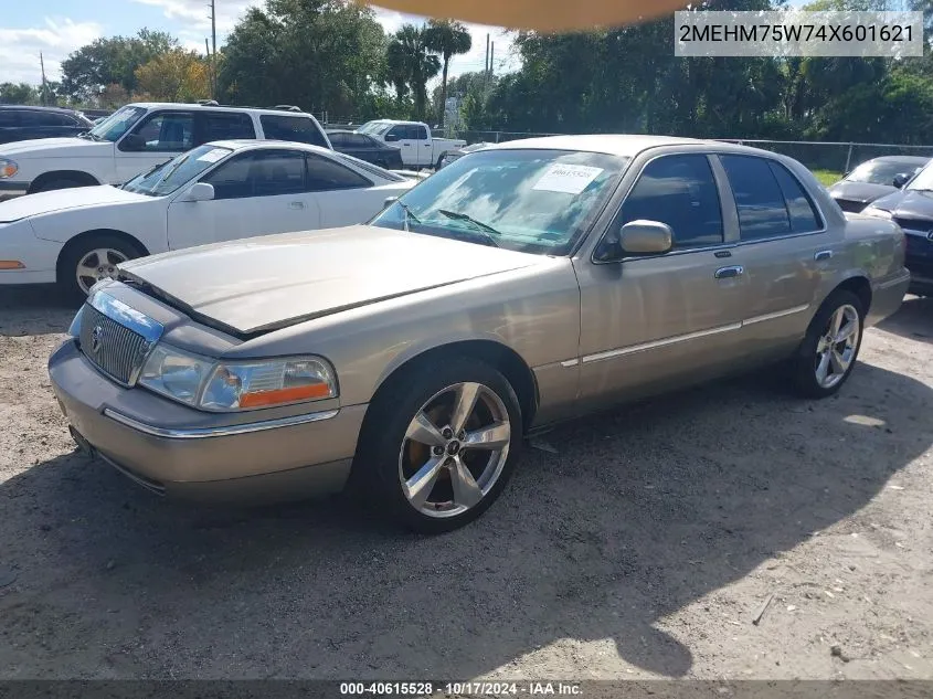 2004 Mercury Grand Marquis Ls VIN: 2MEHM75W74X601621 Lot: 40615528