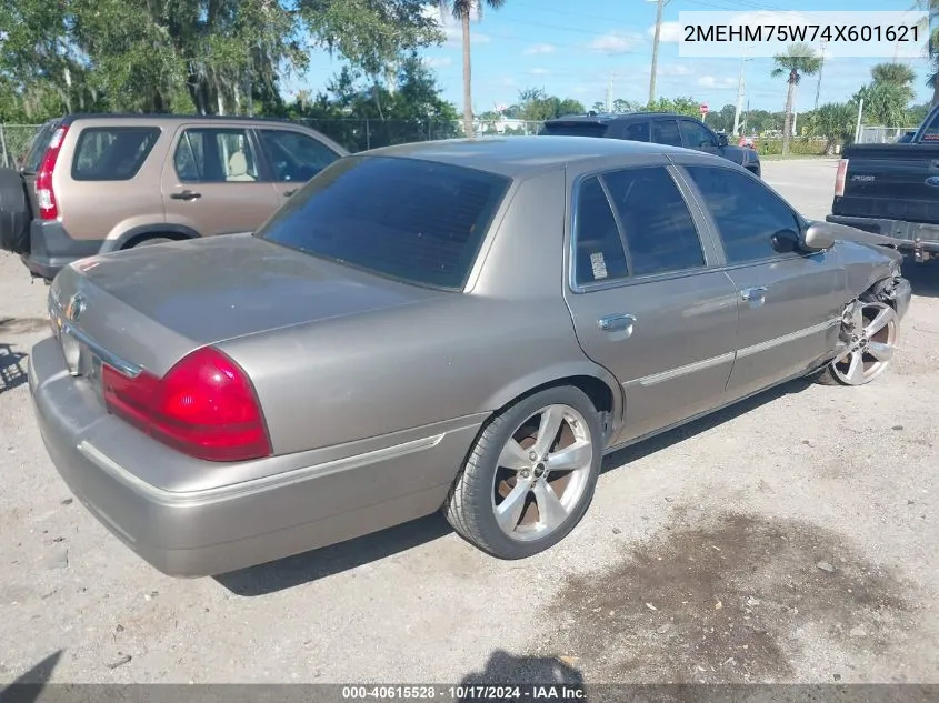 2004 Mercury Grand Marquis Ls VIN: 2MEHM75W74X601621 Lot: 40615528