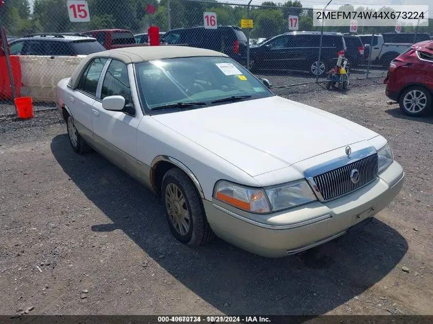 2004 Mercury Grand Marquis Gs VIN: 2MEFM74W44X673224 Lot: 40670734