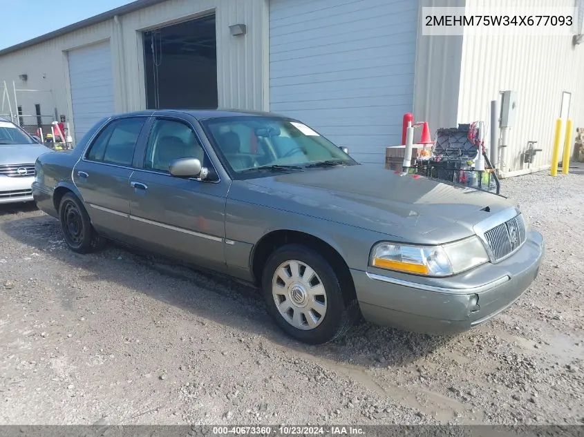 2004 Mercury Grand Marquis Ls VIN: 2MEHM75W34X677093 Lot: 40673360