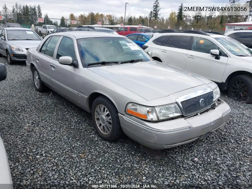 2004 Mercury Grand Marquis Ls VIN: 2MEFM75W84X613056 Lot: 40731386