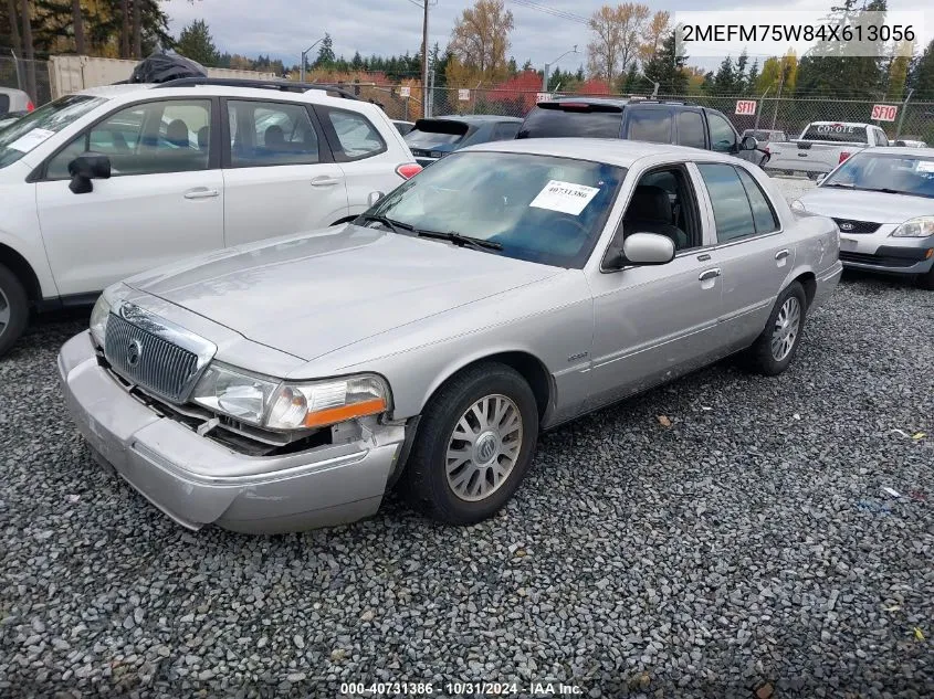 2004 Mercury Grand Marquis Ls VIN: 2MEFM75W84X613056 Lot: 40731386