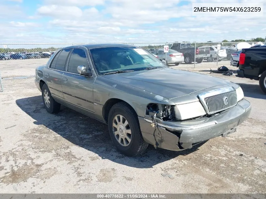 2004 Mercury Grand Marquis Ls/Ls Premium VIN: 2MEHM75W54X623259 Lot: 40775522