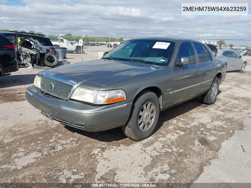 2004 Mercury Grand Marquis Ls/Ls Premium VIN: 2MEHM75W54X623259 Lot: 40775522