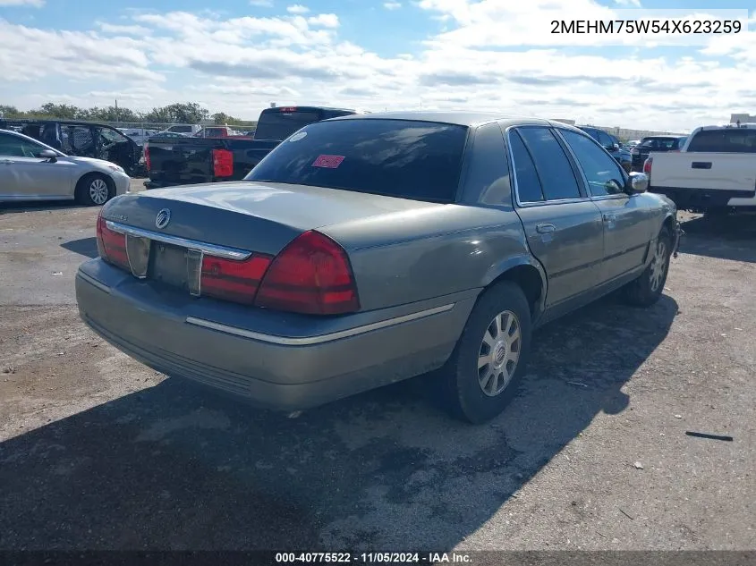 2004 Mercury Grand Marquis Ls/Ls Premium VIN: 2MEHM75W54X623259 Lot: 40775522