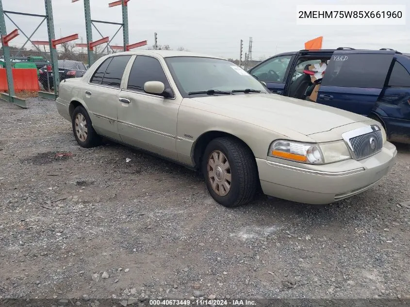 2MEHM75W85X661960 2005 Mercury Grand Marquis Ls/Lse