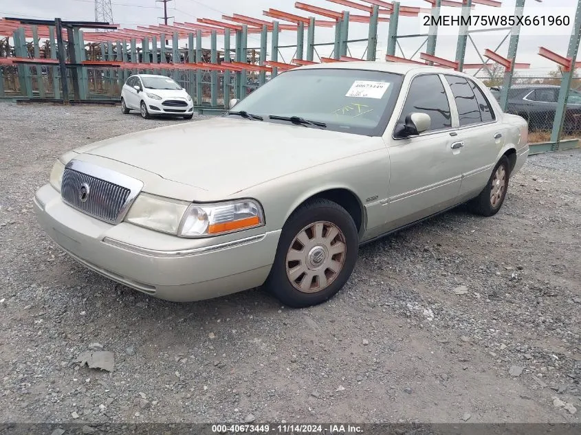 2MEHM75W85X661960 2005 Mercury Grand Marquis Ls/Lse