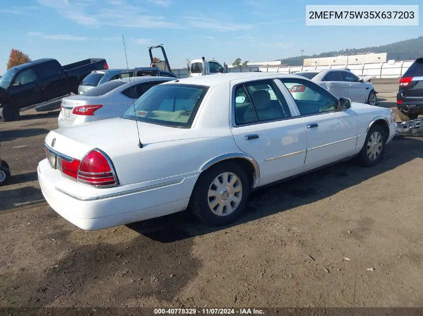 2MEFM75W35X637203 2005 Mercury Grand Marquis Ls/Lse