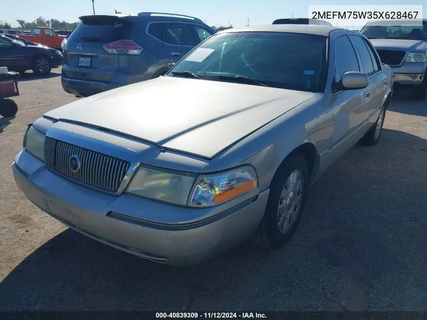 2MEFM75W35X628467 2005 Mercury Grand Marquis Ls/Lse