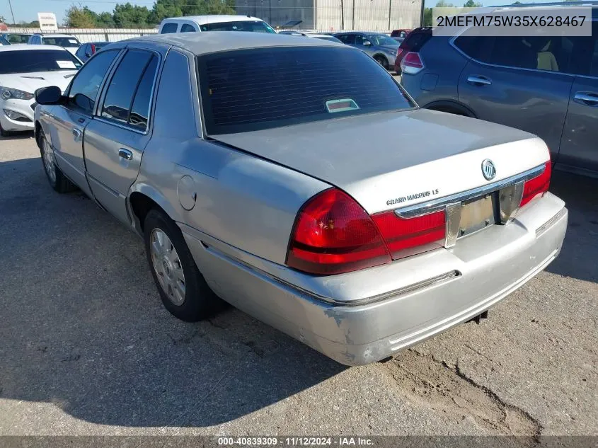 2MEFM75W35X628467 2005 Mercury Grand Marquis Ls/Lse