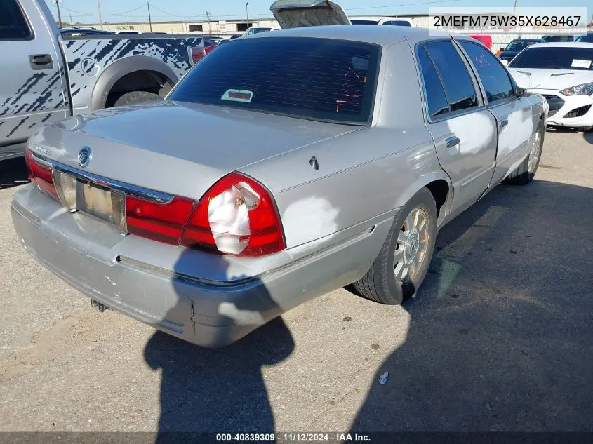 2MEFM75W35X628467 2005 Mercury Grand Marquis Ls/Lse