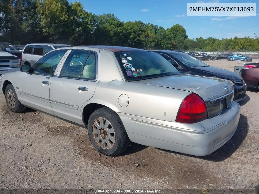 2007 Mercury Grand Marquis Ls VIN: 2MEHM75VX7X613693 Lot: 40275204