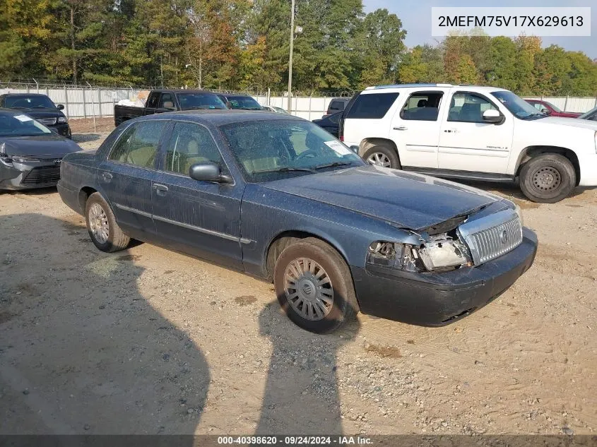 2007 Mercury Grand Marquis Ls VIN: 2MEFM75V17X629613 Lot: 40398620