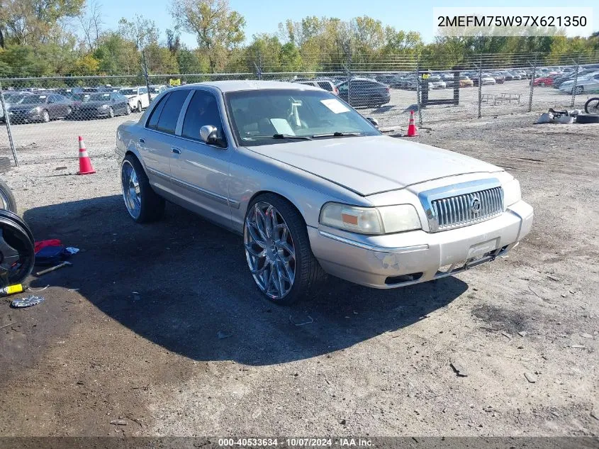 2007 Mercury Grand Marquis Ls VIN: 2MEFM75W97X621350 Lot: 40533634