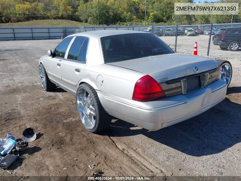 2007 Mercury Grand Marquis Ls VIN: 2MEFM75W97X621350 Lot: 40533634