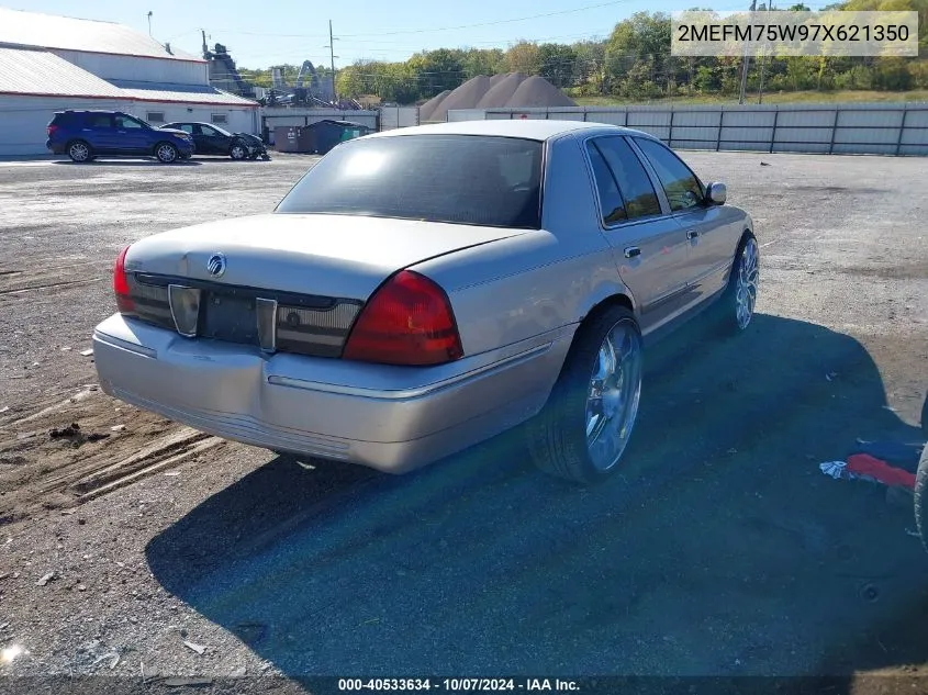 2007 Mercury Grand Marquis Ls VIN: 2MEFM75W97X621350 Lot: 40533634