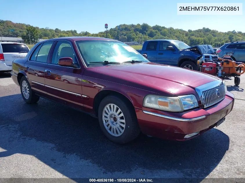 2007 Mercury Grand Marquis Ls VIN: 2MEHM75V77X620861 Lot: 40536198