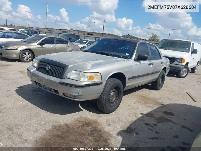 2007 Mercury Grand Marquis Ls VIN: 2MEFM75V87X628684 Lot: 40697202