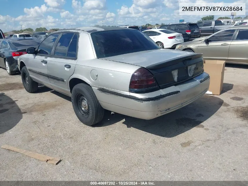 2007 Mercury Grand Marquis Ls VIN: 2MEFM75V87X628684 Lot: 40697202