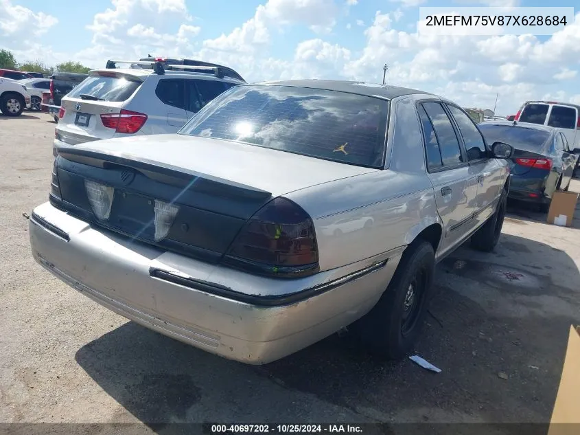 2007 Mercury Grand Marquis Ls VIN: 2MEFM75V87X628684 Lot: 40697202