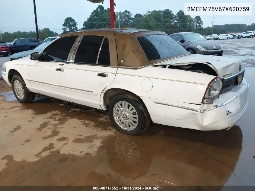 2MEFM75V67X620759 2007 Mercury Grand Marquis Ls