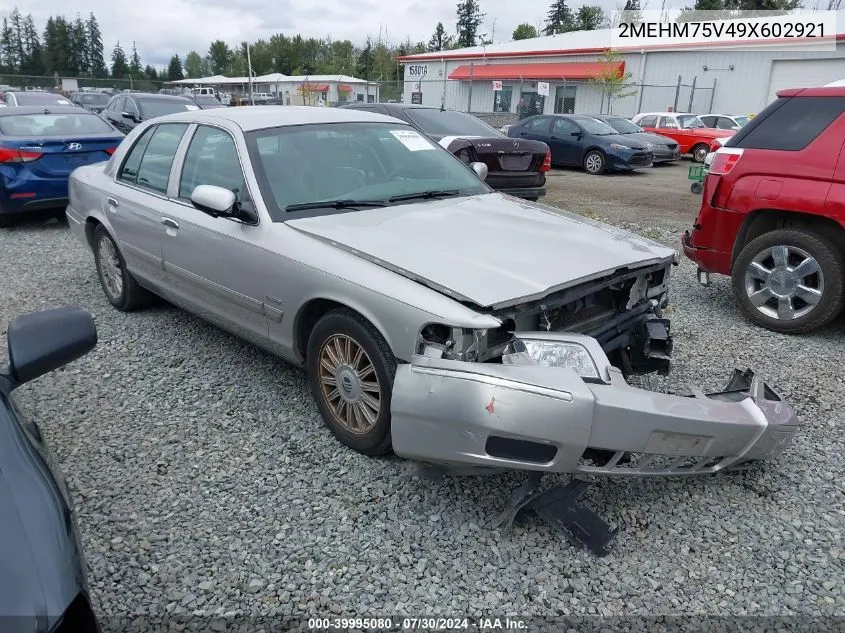 2009 Mercury Grand Marquis Ls (Fleet Only) VIN: 2MEHM75V49X602921 Lot: 39995080