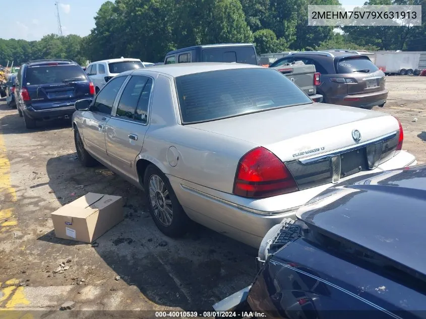 2MEHM75V79X631913 2009 Mercury Grand Marquis Ls (Fleet Only)