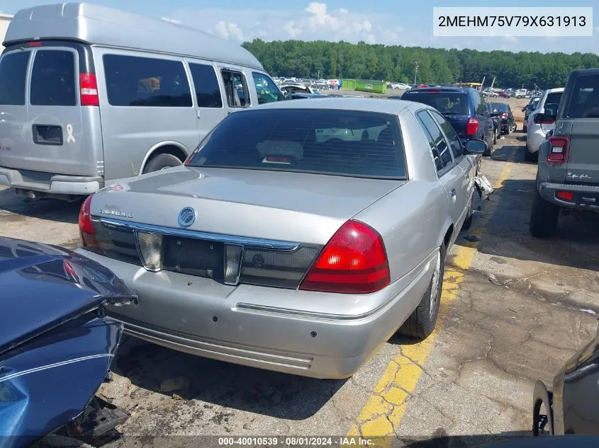 2MEHM75V79X631913 2009 Mercury Grand Marquis Ls (Fleet Only)